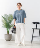 【C-FORTPOINT/フォートポイント】【接触冷感 ひんやり涼しい】冷感スムース素材 プリントTシャツ ルーズシルエット なめらか 落ち感 ニュアンスカラー 大人カジュアル