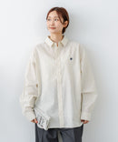 【BEVERLY HILLS POLO CLUB/ビバリーヒルズポロクラブ】【選べる2シルエット】オックスワイドシャツ（クロップド丈 or ビッグシルエット）ポニー刺繍