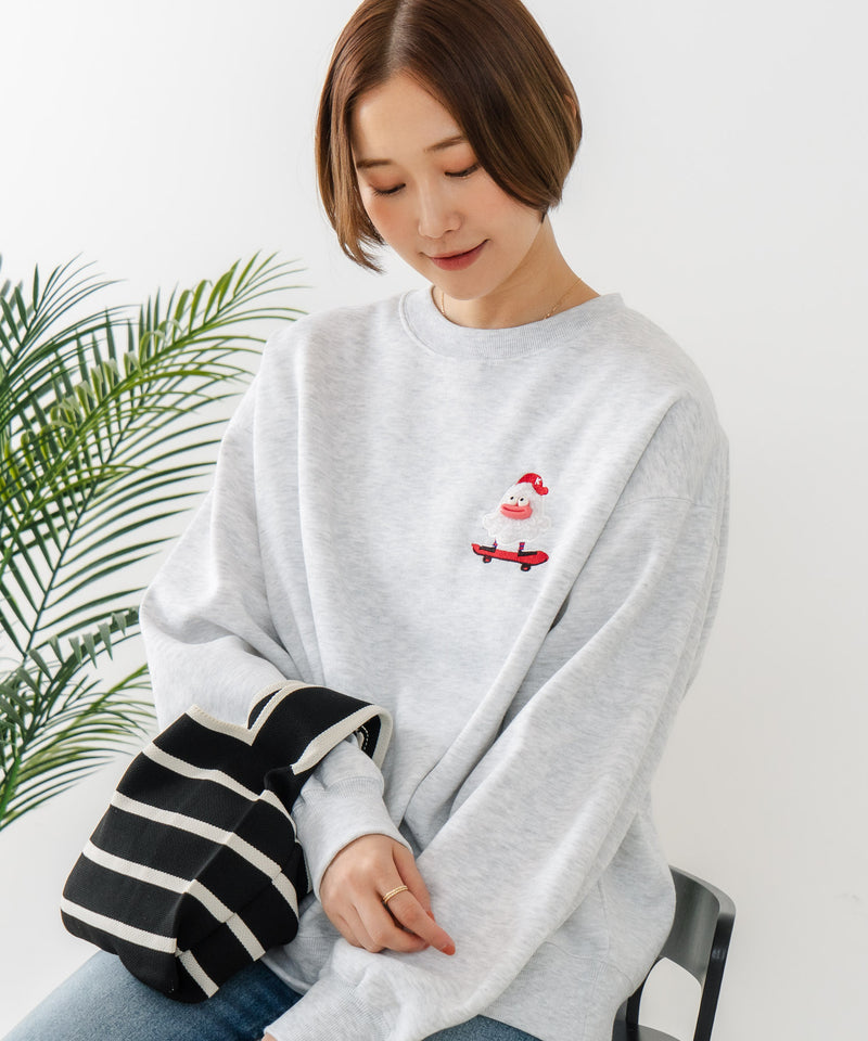 【C-FORT POINT/フォートポイント】オバケスケボー 刺繍トレーナー