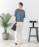 【C-FORTPOINT/フォートポイント】【接触冷感 ひんやり涼しい】冷感スムース素材 プリントTシャツ ルーズシルエット なめらか 落ち感 ニュアンスカラー 大人カジュアル