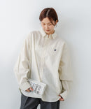 【BEVERLY HILLS POLO CLUB/ビバリーヒルズポロクラブ】【選べる2シルエット】オックスワイドシャツ（クロップド丈 or ビッグシルエット）ポニー刺繍