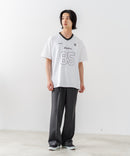 【BRKNHOME/ブロークンホーム】×【ZERO STAIN/ゼロステイン】【ホッケー風デザイン】コラボTシャツ 汗染み防止 ワンポイント オーバーサイズ