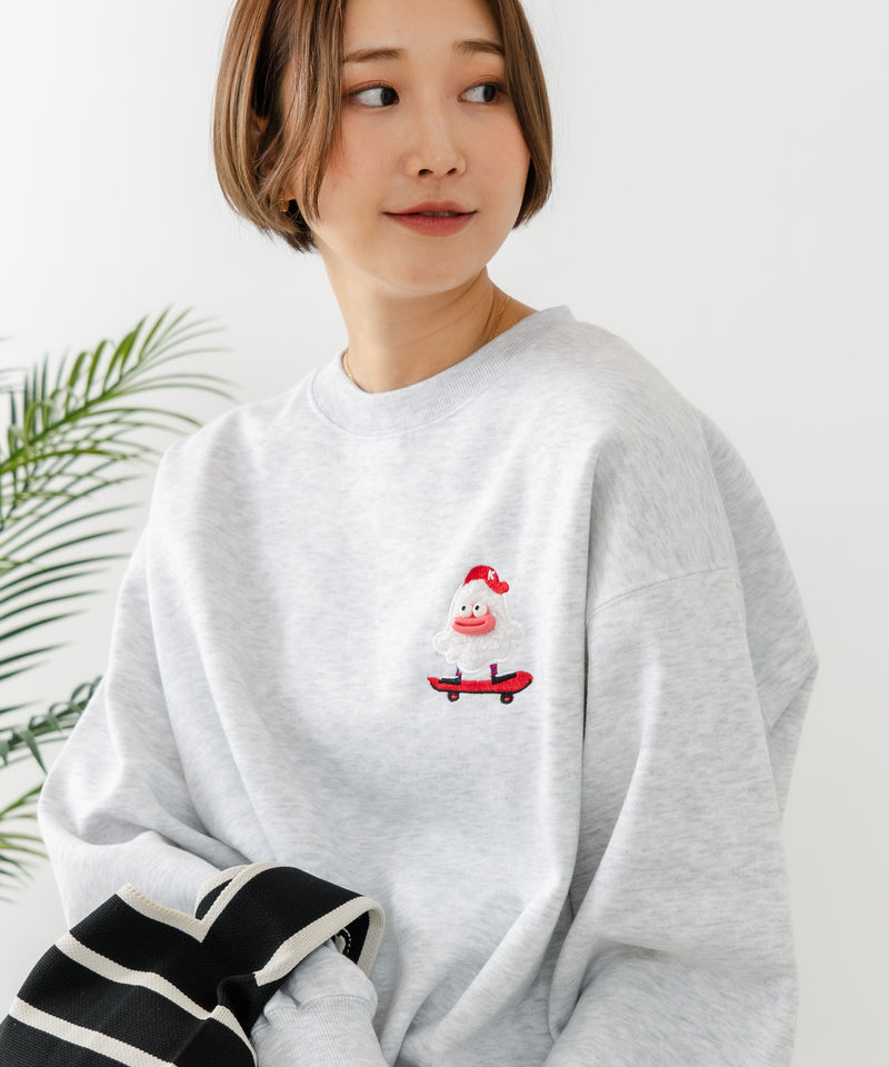 【C-FORT POINT/フォートポイント】オバケスケボー 刺繍トレーナー