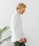 【BLUE STANDARD/ブルースタンダード】コットン100％ オックスボタンダウンシャツ レギュラーシルエット ビズ オフィスカジュアル オンでもオフでも