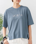 【C-FORTPOINT/フォートポイント】【接触冷感 ひんやり涼しい】冷感スムース素材 プリントTシャツ ルーズシルエット なめらか 落ち感 ニュアンスカラー 大人カジュアル