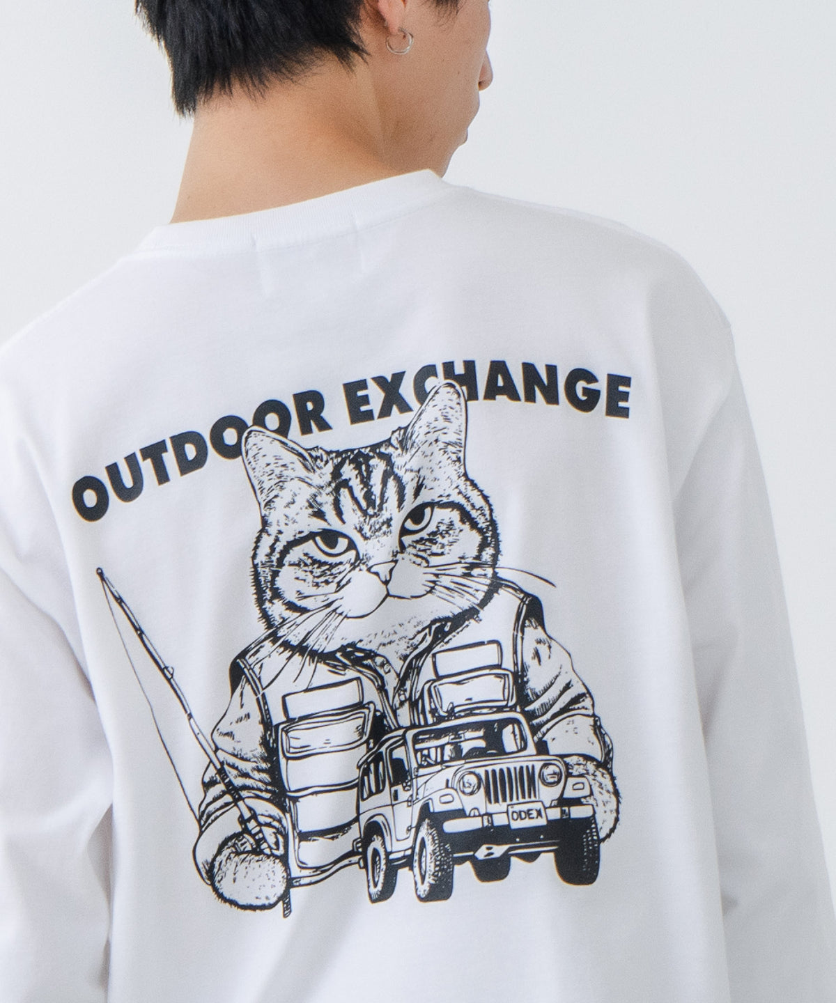 OUTDOOR EXCHANGE/アウトドアエクスチェンジ】アニマル プリント ロンT