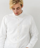 【BLUE STANDARD/ブルースタンダード】コットン100％ オックスボタンダウンシャツ レギュラーシルエット ビズ オフィスカジュアル オンでもオフでも