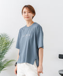 【C-FORTPOINT/フォートポイント】【接触冷感 ひんやり涼しい】冷感スムース素材 プリントTシャツ ルーズシルエット なめらか 落ち感 ニュアンスカラー 大人カジュアル