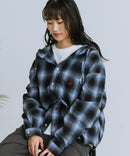 【BEVERLY HILLS POLO CLUB/ビバリーヒルズポロクラブ】ネルチェックシャツパーカー