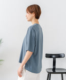 【C-FORTPOINT/フォートポイント】【接触冷感 ひんやり涼しい】冷感スムース素材 プリントTシャツ ルーズシルエット なめらか 落ち感 ニュアンスカラー 大人カジュアル