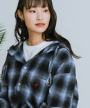 【BEVERLY HILLS POLO CLUB/ビバリーヒルズポロクラブ】ネルチェックシャツパーカー