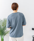 【C-FORTPOINT/フォートポイント】【接触冷感 ひんやり涼しい】冷感スムース素材 プリントTシャツ ルーズシルエット なめらか 落ち感 ニュアンスカラー 大人カジュアル