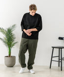 【BLUE STANDARD/ブルースタンダード】スエードライク オーバーサイズ7分袖Tシャツ 春服 ❘ジーンズメイト公式オンラインショップ