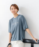 【C-FORTPOINT/フォートポイント】【接触冷感 ひんやり涼しい】冷感スムース素材 プリントTシャツ ルーズシルエット なめらか 落ち感 ニュアンスカラー 大人カジュアル