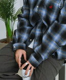 【BEVERLY HILLS POLO CLUB/ビバリーヒルズポロクラブ】ネルチェックシャツパーカー