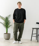 【BLUE STANDARD/ブルースタンダード】スエードライク オーバーサイズ7分袖Tシャツ 春服 ❘ジーンズメイト公式オンラインショップ