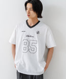 【BRKNHOME/ブロークンホーム】×【ZERO STAIN/ゼロステイン】【ホッケー風デザイン】コラボTシャツ 汗染み防止 ワンポイント オーバーサイズ