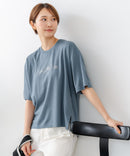 【C-FORTPOINT/フォートポイント】【接触冷感 ひんやり涼しい】冷感スムース素材 プリントTシャツ ルーズシルエット なめらか 落ち感 ニュアンスカラー 大人カジュアル