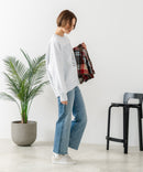 【C-FORT POINT/フォートポイント】カレッジロゴ ステッチ刺繍トレーナー