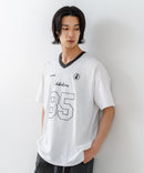 【BRKNHOME/ブロークンホーム】×【ZERO STAIN/ゼロステイン】【ホッケー風デザイン】コラボTシャツ 汗染み防止 ワンポイント オーバーサイズ