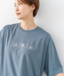 【C-FORTPOINT/フォートポイント】【接触冷感 ひんやり涼しい】冷感スムース素材 プリントTシャツ ルーズシルエット なめらか 落ち感 ニュアンスカラー 大人カジュアル
