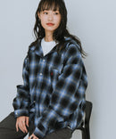 【BEVERLY HILLS POLO CLUB/ビバリーヒルズポロクラブ】ネルチェックシャツパーカー