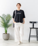 【C-FORTPOINT/フォートポイント】【接触冷感 ひんやり涼しい】冷感スムース素材 プリントTシャツ ルーズシルエット なめらか 落ち感 ニュアンスカラー 大人カジュアル