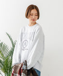 【C-FORT POINT/フォートポイント】カレッジロゴ ステッチ刺繍トレーナー