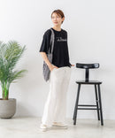 【C-FORTPOINT/フォートポイント】【接触冷感 ひんやり涼しい】冷感スムース素材 プリントTシャツ ルーズシルエット なめらか 落ち感 ニュアンスカラー 大人カジュアル