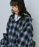 【BEVERLY HILLS POLO CLUB/ビバリーヒルズポロクラブ】ネルチェックシャツパーカー