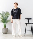【C-FORTPOINT/フォートポイント】【接触冷感 ひんやり涼しい】冷感スムース素材 プリントTシャツ ルーズシルエット なめらか 落ち感 ニュアンスカラー 大人カジュアル