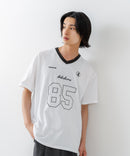 【BRKNHOME/ブロークンホーム】×【ZERO STAIN/ゼロステイン】【ホッケー風デザイン】コラボTシャツ 汗染み防止 ワンポイント オーバーサイズ