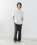 【SAVIER/サビアー】×【ZERO STAIN/ゼロステイン】【LAロゴ立体刺繍】コラボ ポケット付き Tシャツ オーバーサイズ 汗染み防止 ストリート・スケーター