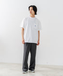 【SAVIER/サビアー】×【ZERO STAIN/ゼロステイン】【LAロゴ立体刺繍】コラボ ポケット付き Tシャツ オーバーサイズ 汗染み防止 ストリート・スケーター