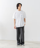 【SAVIER/サビアー】×【ZERO STAIN/ゼロステイン】【LAロゴ立体刺繍】コラボ ポケット付き Tシャツ オーバーサイズ 汗染み防止 ストリート・スケーター
