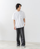 【SAVIER/サビアー】×【ZERO STAIN/ゼロステイン】【LAロゴ立体刺繍】コラボ ポケット付き Tシャツ オーバーサイズ 汗染み防止 ストリート・スケーター
