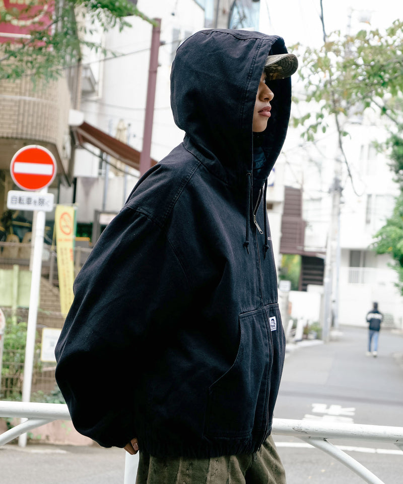 【BEN DAVIS/ベンデイビス】ウォッシュ加工 ツイルアクティブパーカー 中綿 防寒
