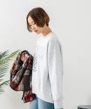 【C-FORT POINT/フォートポイント】カレッジロゴ ステッチ刺繍トレーナー