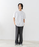 【SAVIER/サビアー】×【ZERO STAIN/ゼロステイン】【LAロゴ立体刺繍】コラボ ポケット付き Tシャツ オーバーサイズ 汗染み防止 ストリート・スケーター