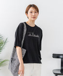 【C-FORTPOINT/フォートポイント】【接触冷感 ひんやり涼しい】冷感スムース素材 プリントTシャツ ルーズシルエット なめらか 落ち感 ニュアンスカラー 大人カジュアル