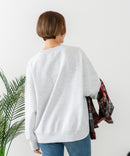 【C-FORT POINT/フォートポイント】カレッジロゴ ステッチ刺繍トレーナー