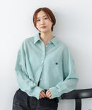 【BEVERLY HILLS POLO CLUB/ビバリーヒルズポロクラブ】楊柳素材 ワイドシルエットシャツ