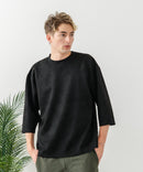 【BLUE STANDARD/ブルースタンダード】スエードライク オーバーサイズ7分袖Tシャツ 春服 ❘ジーンズメイト公式オンラインショップ