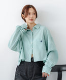 【BEVERLY HILLS POLO CLUB/ビバリーヒルズポロクラブ】楊柳素材 ワイドシルエットシャツ