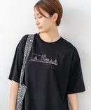 【C-FORTPOINT/フォートポイント】【接触冷感 ひんやり涼しい】冷感スムース素材 プリントTシャツ ルーズシルエット なめらか 落ち感 ニュアンスカラー 大人カジュアル