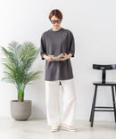 【C-FORTPOINT/フォートポイント】【接触冷感 ひんやり涼しい】冷感鹿の子素材 ラウンドヘムTシャツ 乾きやすい お尻が隠れる 体型カバー