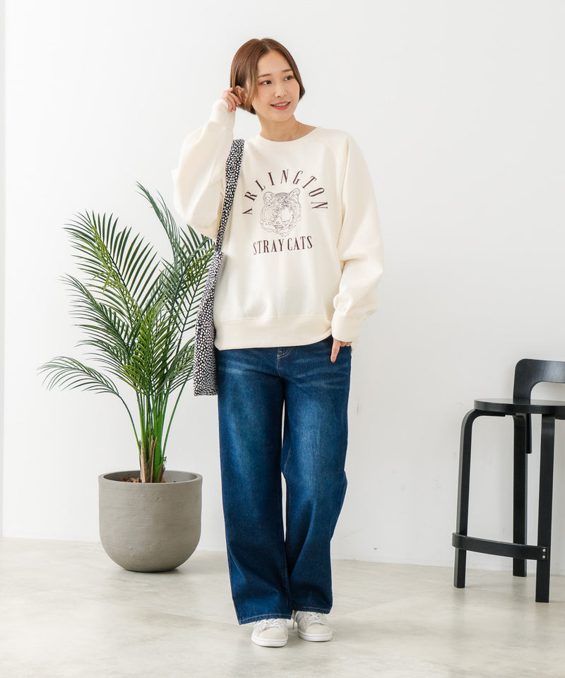 【C-FORT POINT/フォートポイント】トラ柄 ステッチトレーナー