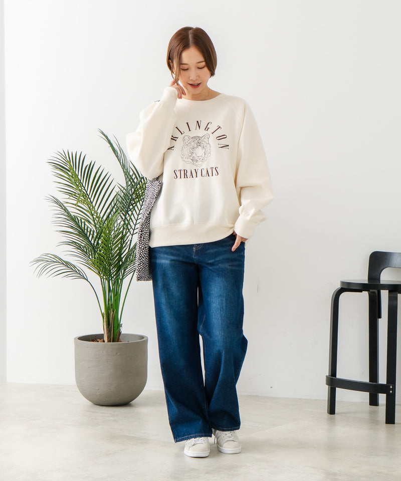 【C-FORT POINT/フォートポイント】トラ柄 ステッチトレーナー