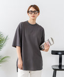【C-FORTPOINT/フォートポイント】【接触冷感 ひんやり涼しい】冷感鹿の子素材 ラウンドヘムTシャツ 乾きやすい お尻が隠れる 体型カバー
