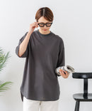 【C-FORTPOINT/フォートポイント】【接触冷感 ひんやり涼しい】冷感鹿の子素材 ラウンドヘムTシャツ 乾きやすい お尻が隠れる 体型カバー